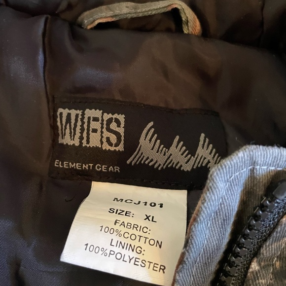 WFS Element Gear Men’s Insulated Camouflage Coat Size XL - Picture 6 of 13